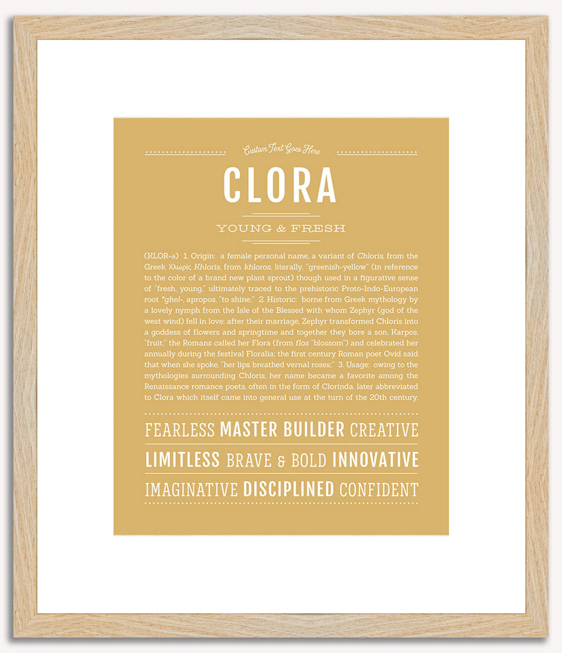 Clora | Name Art Print