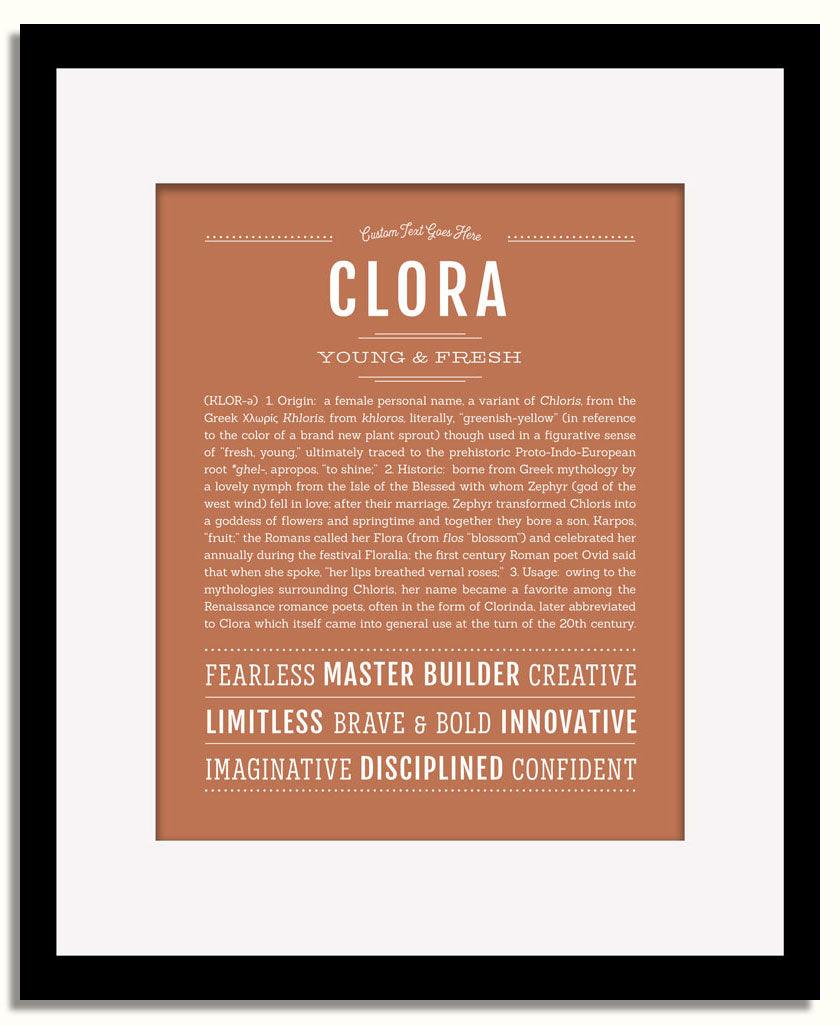 Frame Options | Terra Cotta | Black Frame, Matted