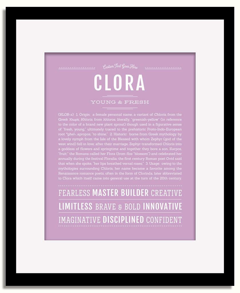 Frame Options | Lilac | Black Frame, Matted