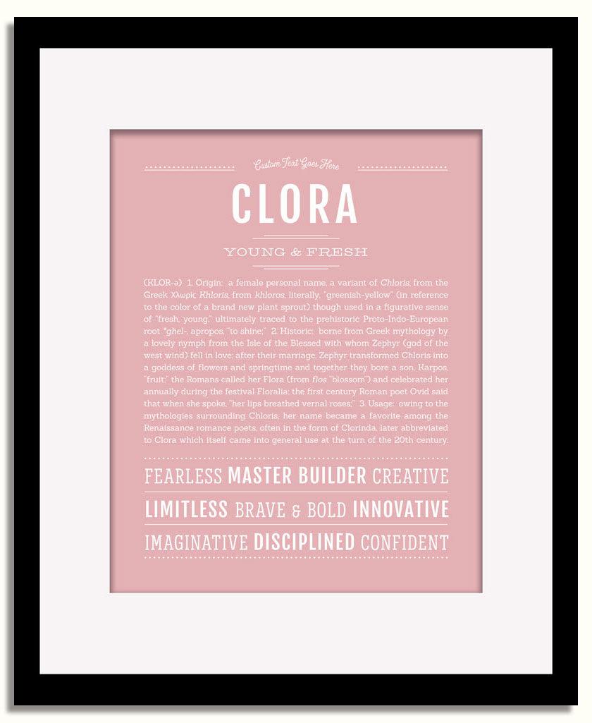 Frame Options | Dusty Rose | Black Frame, Matted