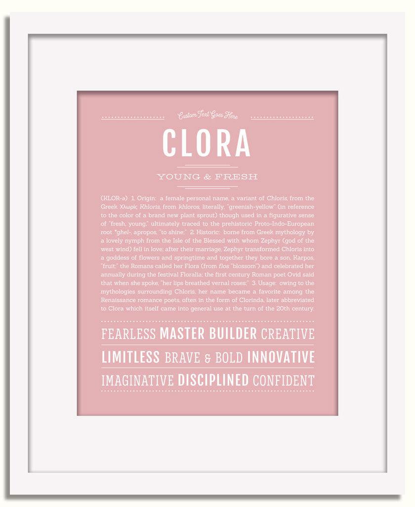 Frame Options | Dusty Rose | White Frame, Matted