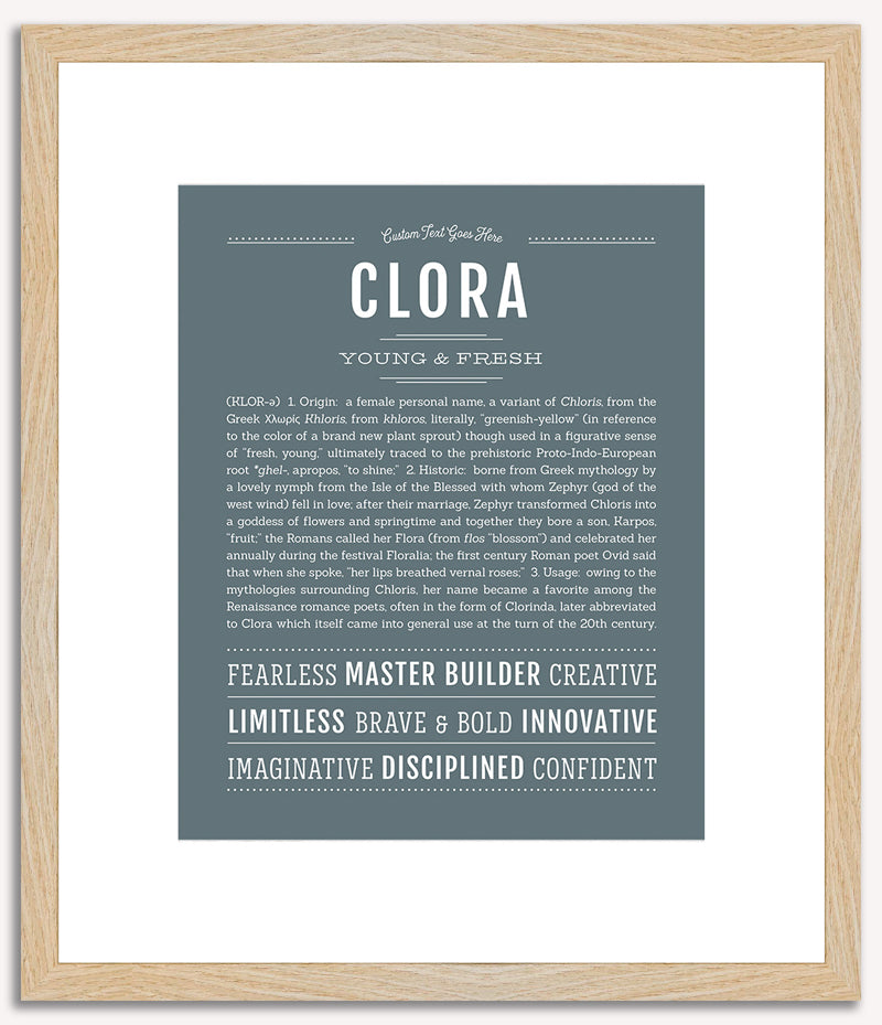 Clora | Name Art Print