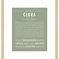 Clora | Name Art Print