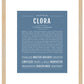 Clora | Name Art Print