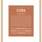 Clora | Name Art Print