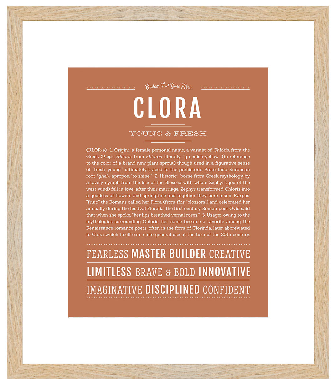 Clora | Name Art Print