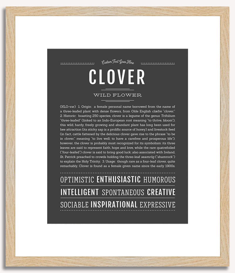 Clover | Name Art Print