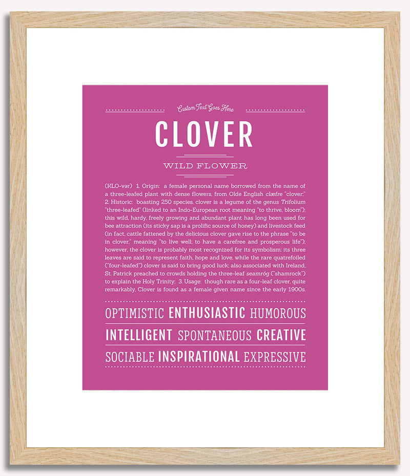 Clover | Name Art Print