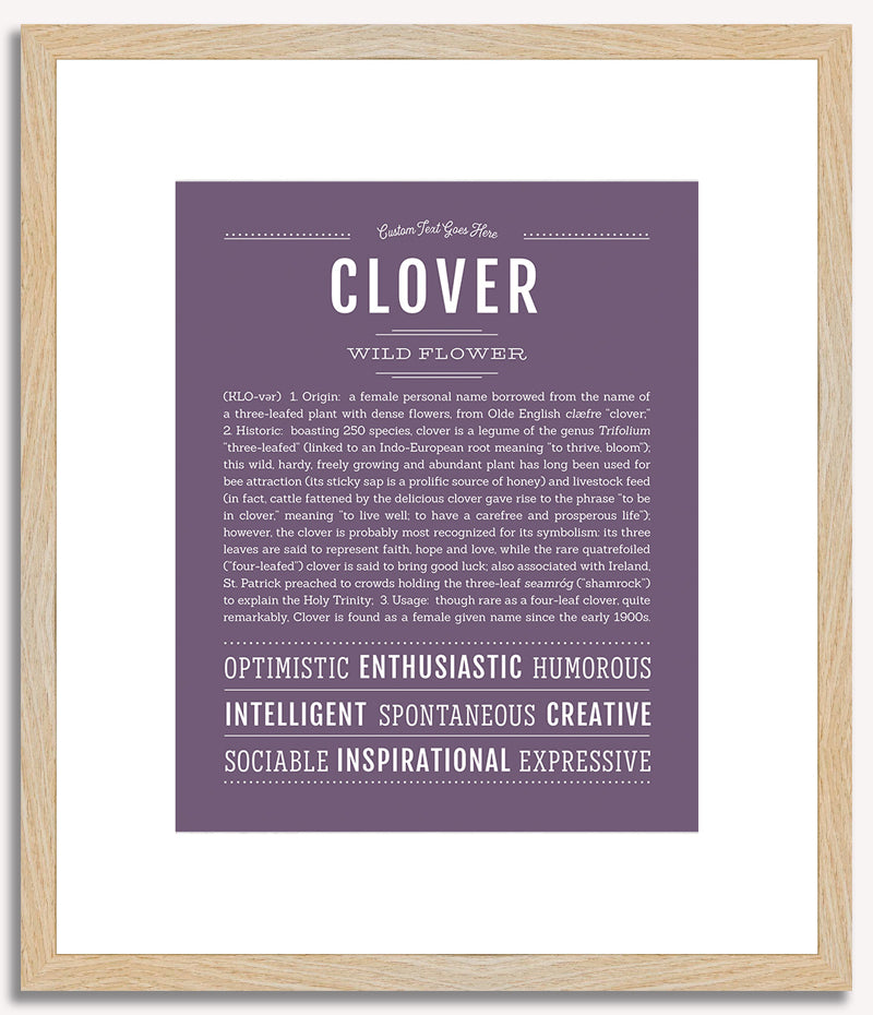 Clover | Name Art Print