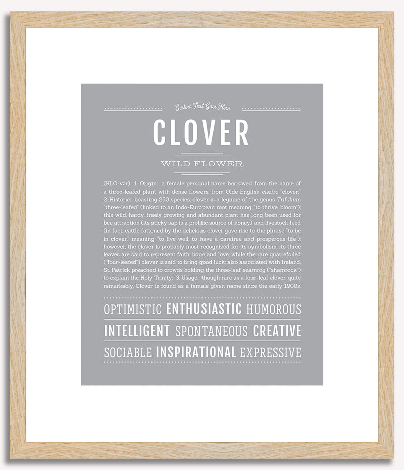 Clover | Name Art Print