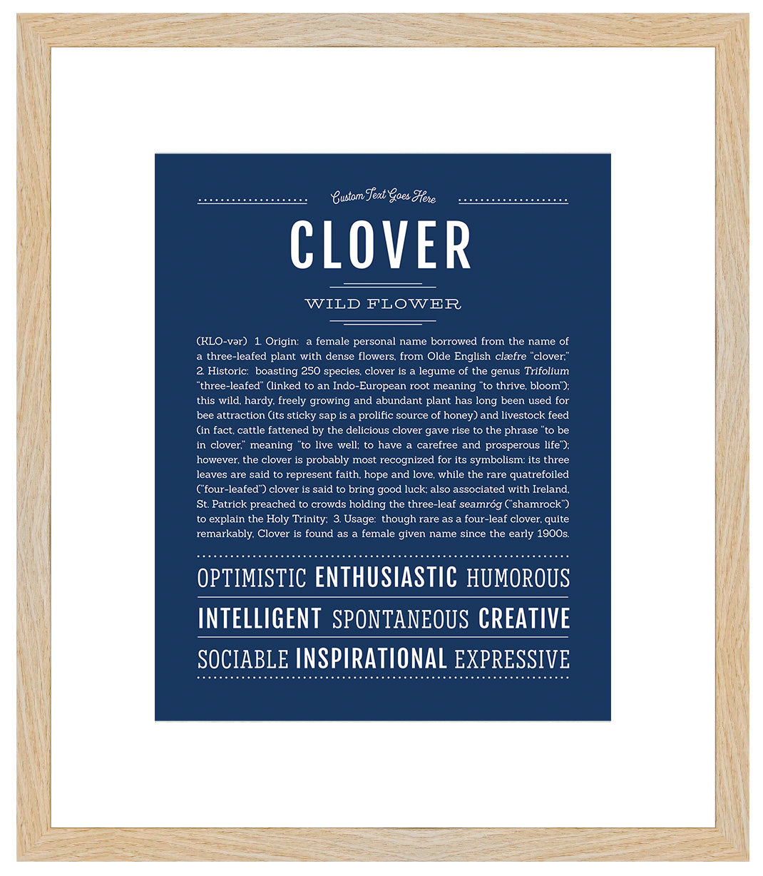 Clover | Name Art Print