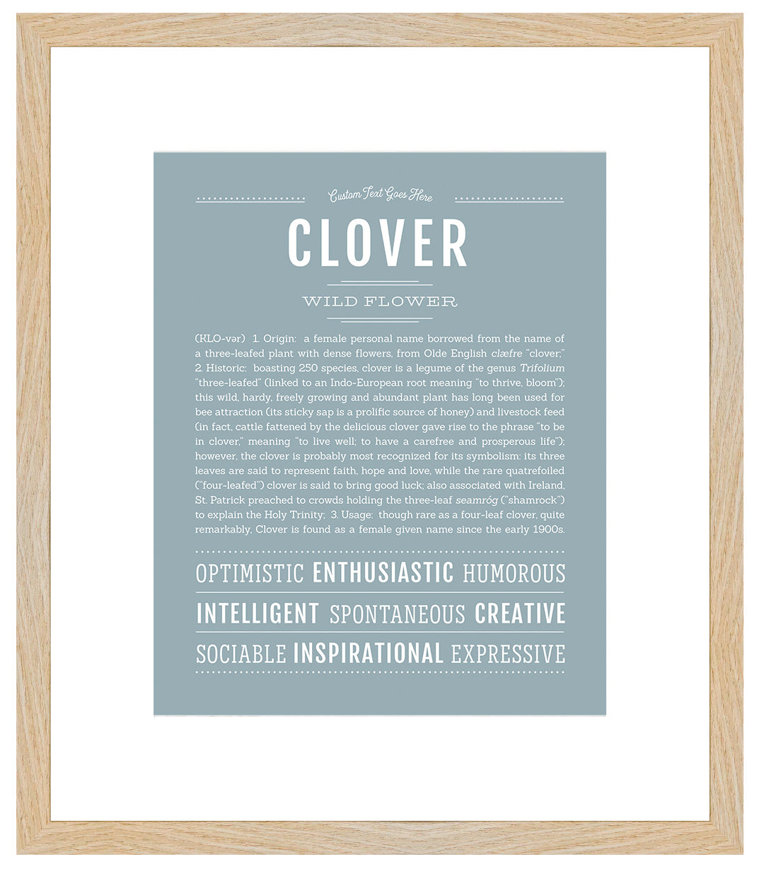 Clover | Name Art Print