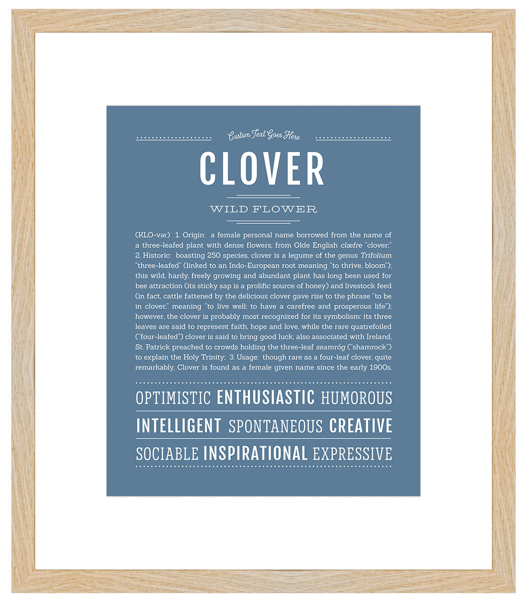 Clover | Name Art Print