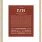 Clyde | Name Art Print