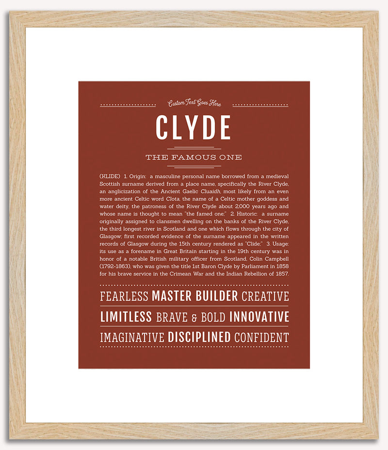 Clyde | Name Art Print