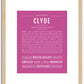 Clyde | Name Art Print