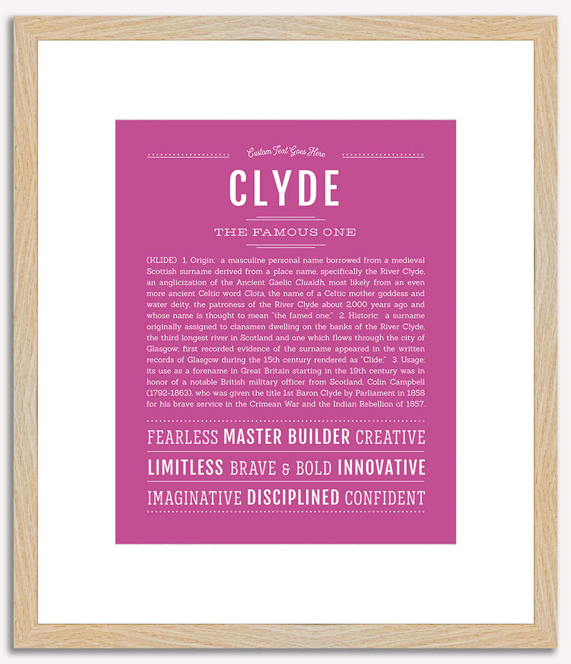 Clyde | Name Art Print