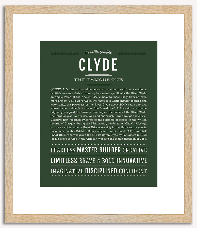 Clyde | Name Art Print