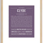 Clyde | Name Art Print