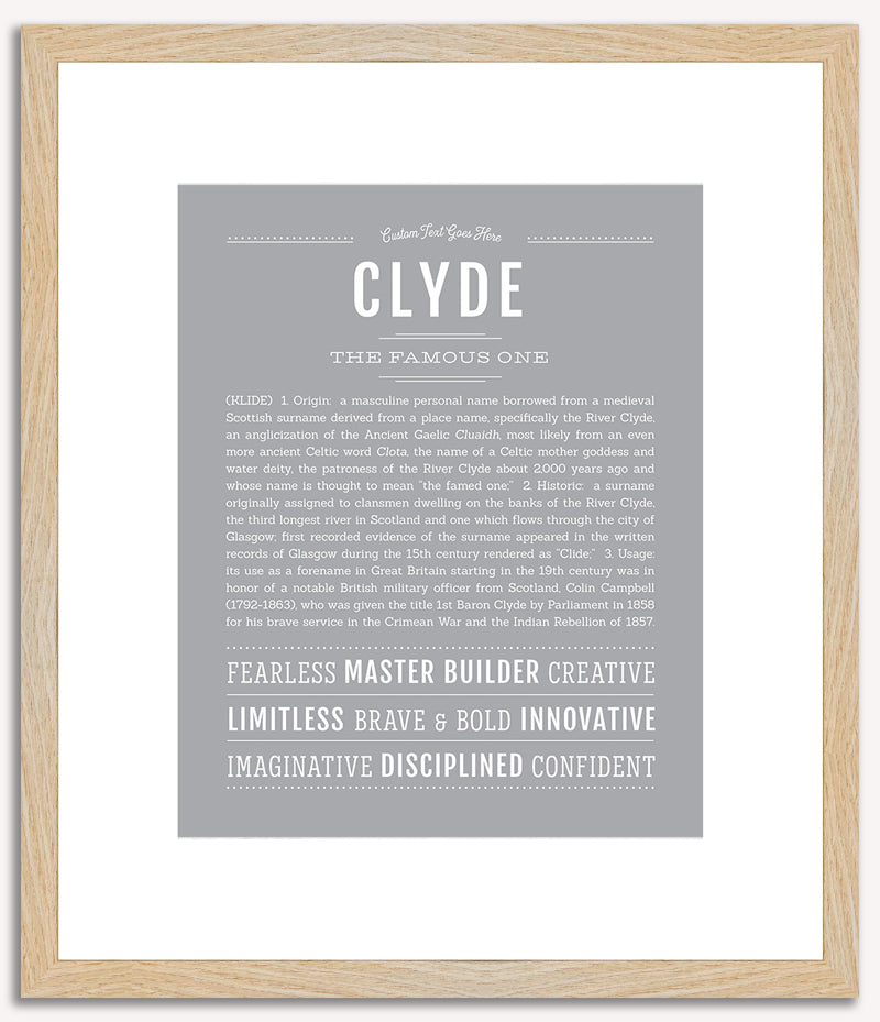 Clyde | Name Art Print