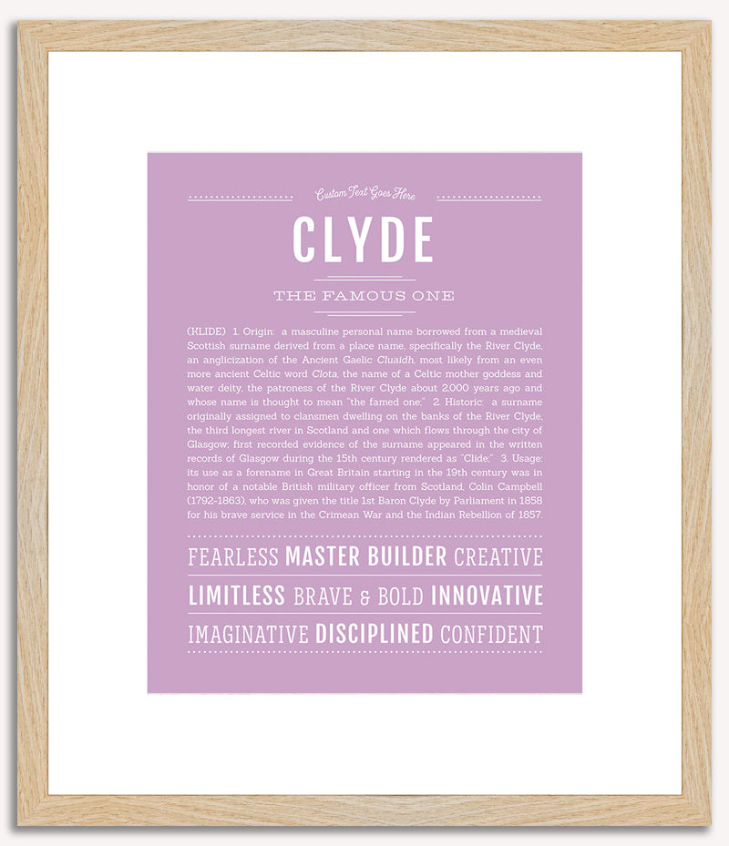 Clyde | Name Art Print