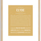 Clyde | Name Art Print