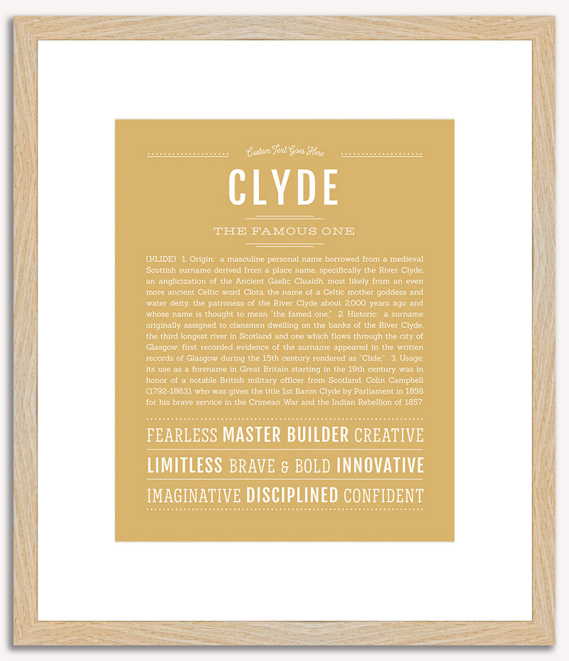 Clyde | Name Art Print