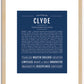 Clyde | Name Art Print