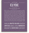 Clyde | Name Art Print – Name Stories