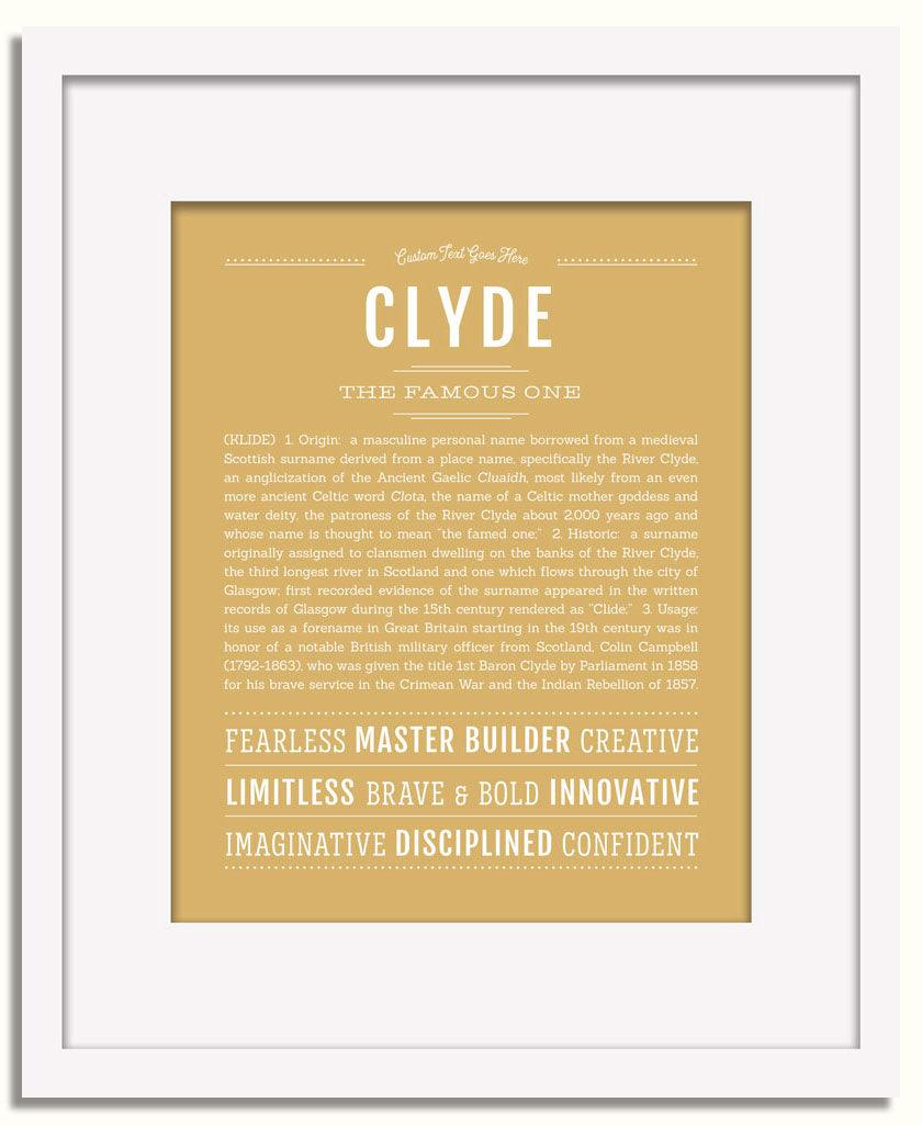 Frame Options | Matte Gold | White Frame, Matted