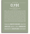 Clyde | Name Art Print – Name Stories