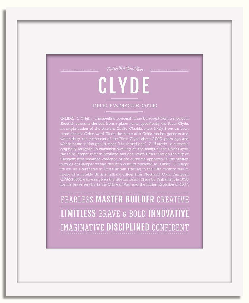 Frame Options | Lilac | White Frame, Matted