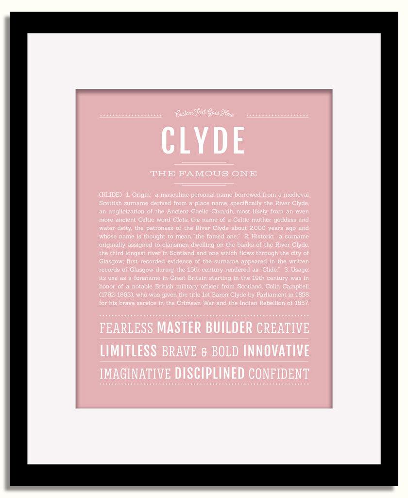 Frame Options | Dusty Rose | Black Frame, Matted