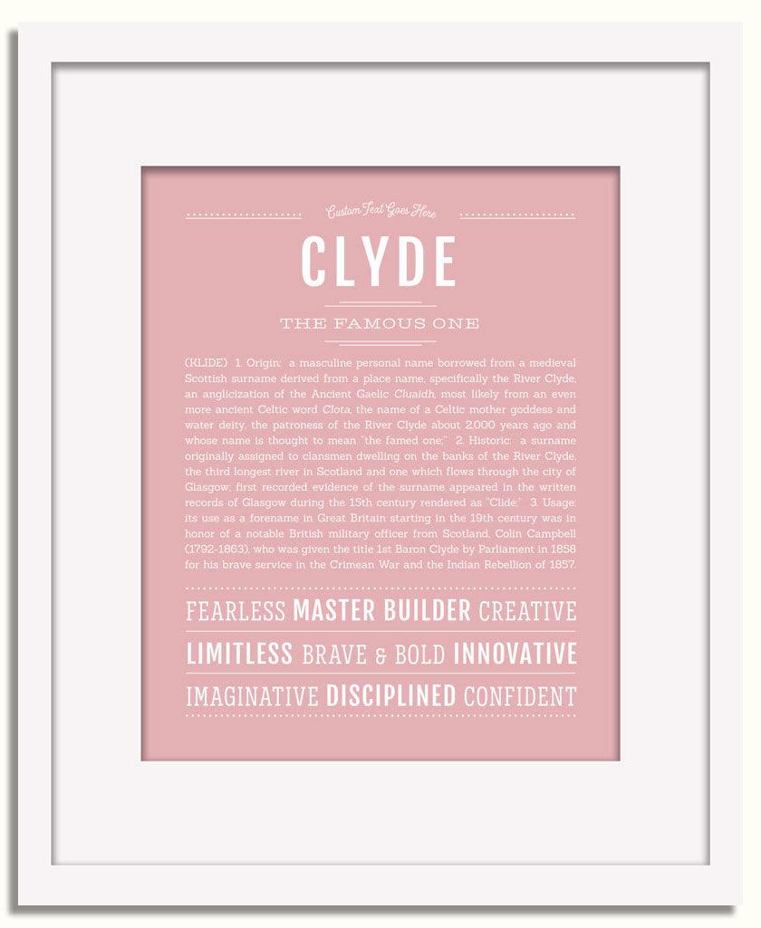 Frame Options | Dusty Rose | White Frame, Matted