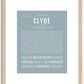 Clyde | Name Art Print