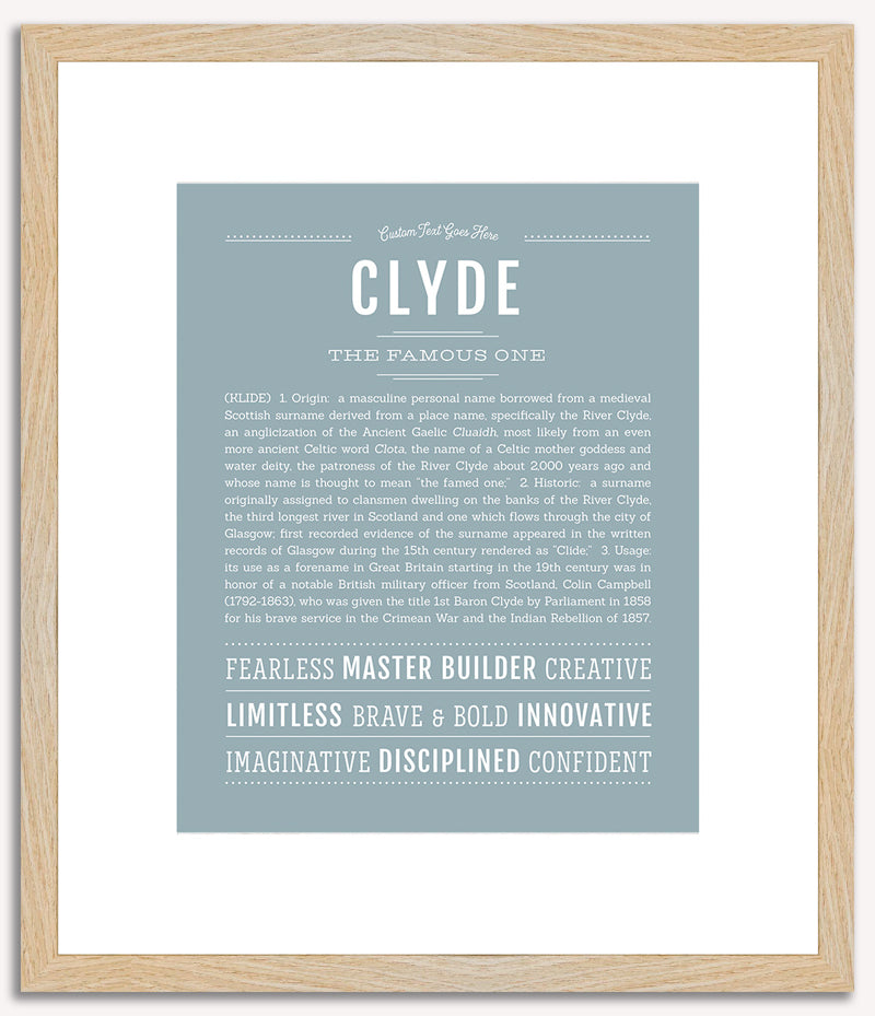 Clyde | Name Art Print