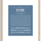 Clyde | Name Art Print