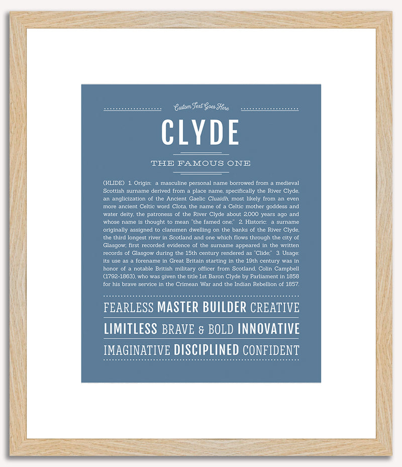 Clyde | Name Art Print