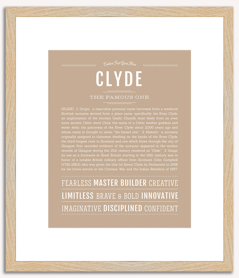 Clyde | Name Art Print