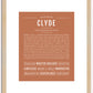 Clyde | Name Art Print