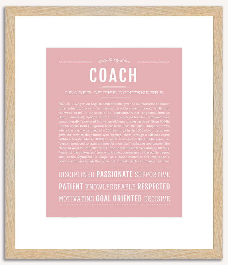 Coach | Name Art Print