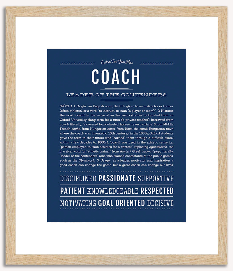 Coach | Name Art Print