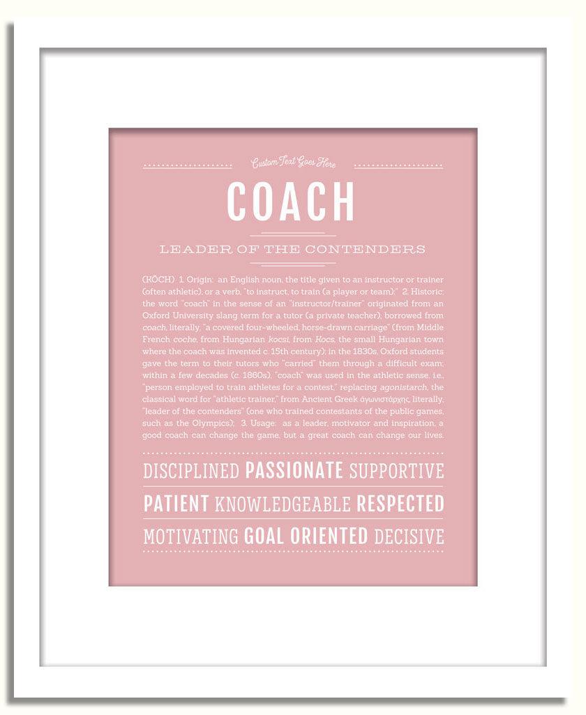 Frame Options | Dusty Rose | White Frame, Matted