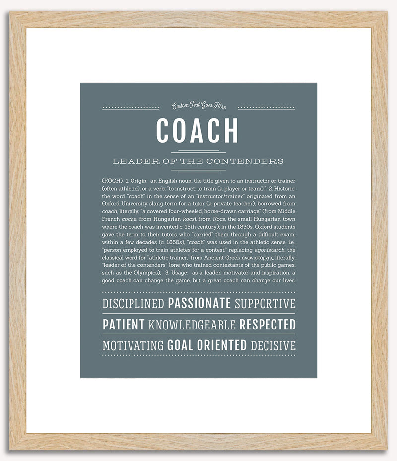 Coach | Name Art Print