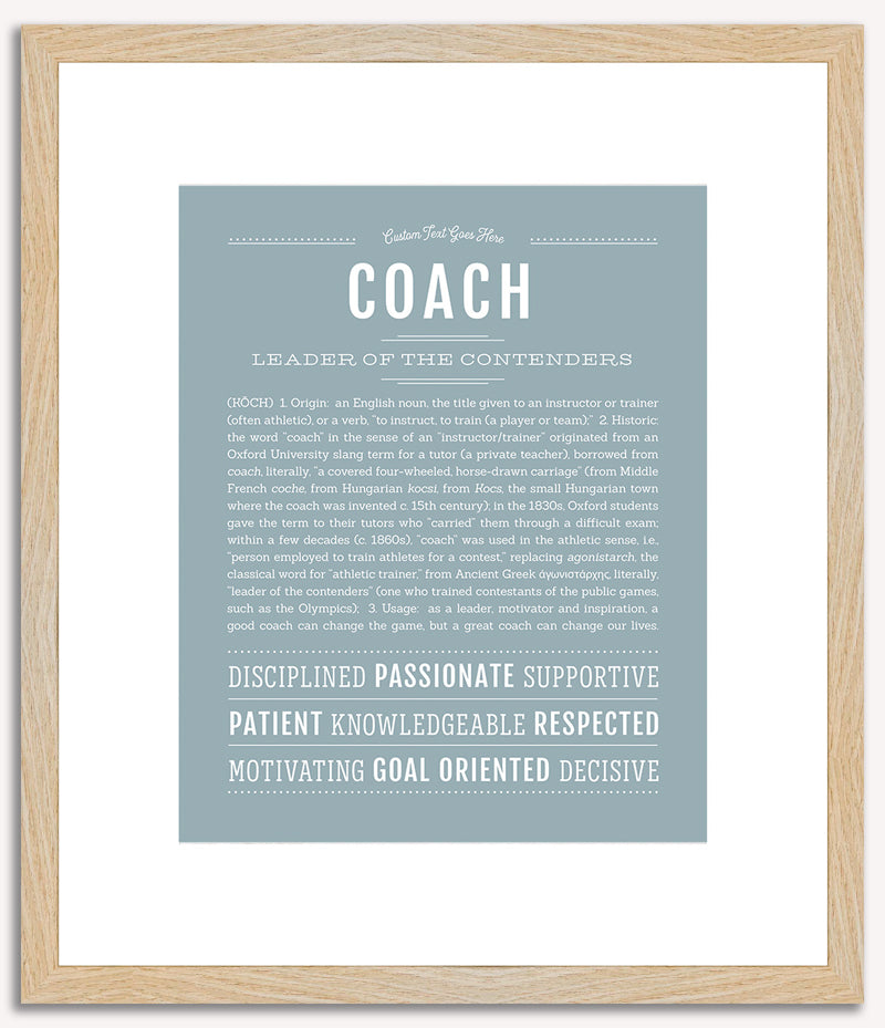 Coach | Name Art Print