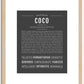 Coco | Name Art Print