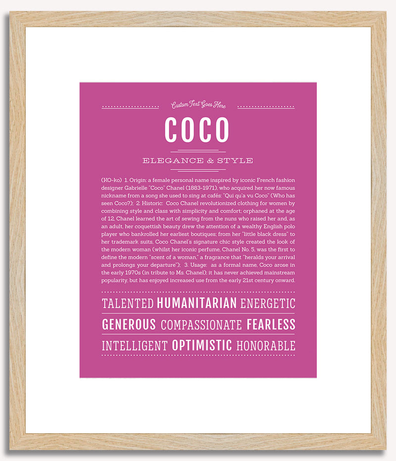 Coco | Name Art Print