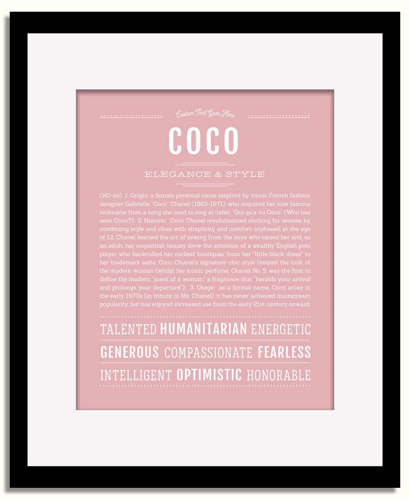 Frame Options | Dusty Rose | Black Frame, Matted