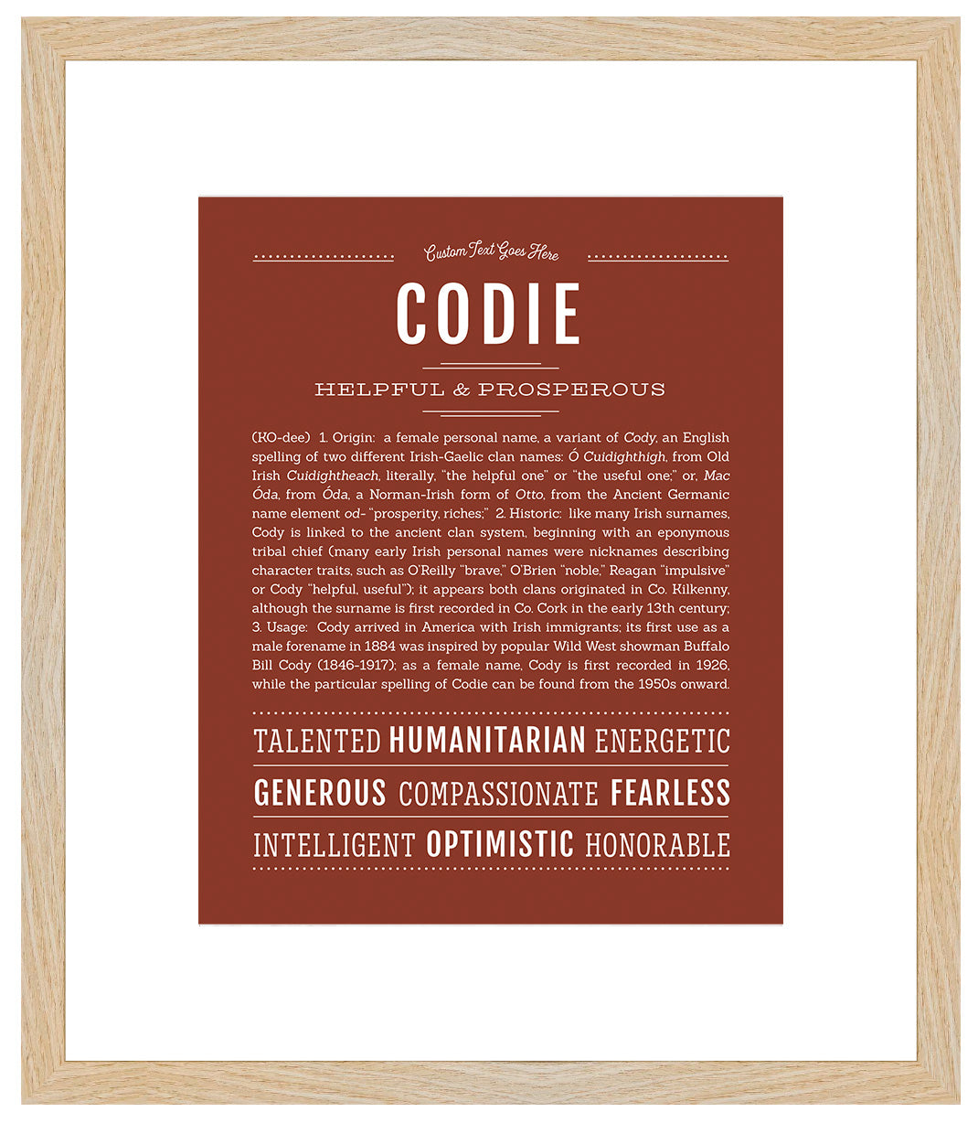 Codie | Name Art Print