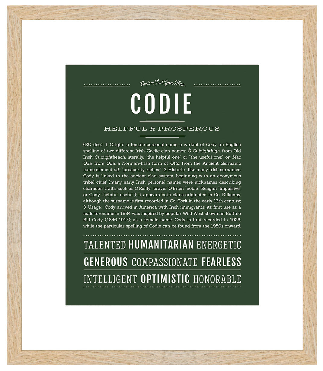 Codie | Name Art Print